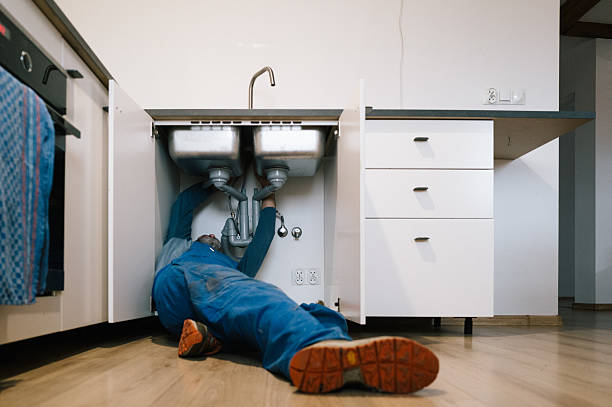Professional Drain Cleaning technician working in South Glens Falls, NY